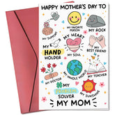 Mothers Day Cards For Mom From Daughter, Son, Kids, Daughter In Law - Happy Mothers Day Card For Bonus Step Mom, Mother - Funny 1St First Mother'S Days Cards - Single 5.3''X 8'' Folded Card