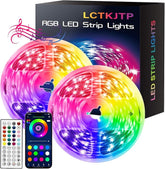 100FT RGB LED Strip Lights Music Sync Color Changing Smart App Remote Control Room Decor Lights