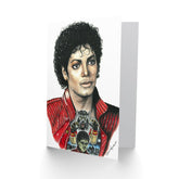 Wayne Maguire Tattooed Thriller Michael Jackson Inked Ikon Sealed Greeting Card Plus Envelope Blank Inside