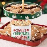 Candy Dish Cauldron, Christmas Mini Ceramic Candies Bowl Tiered Tray Decor, Snack Serving Bowl Table Wishes Accents For Themed Party Birthday Home Kitchen Events Gifts (Sweet Wishes)