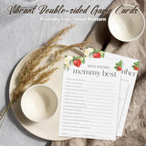 Hilarious Baby Shower Games, Who Knows Mommy Best Game, Would Mommy Rather Strawberry Sweet Baby Shower Decorations -30 Pcs, 5X7 In - H08