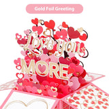 Valentine’S Day Pop Up Card For Wife Or Husband, Romantic 3D Love Tree Card, Valentine & Anniversary Greeting Card With Envelope And Note Card