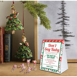 Don'T Say Baby Game,Christmas Baby Shower Game,50 Cute Christmas Featured Wooden Clothespins And One Sign, Christmas Baby Shower Decorations, Christmas Gender Reveal-Dsbb11