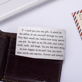I Love You Wallet Card For Boyfriend, Anniversary Cards Gifts For Husband Spouse, Couple Gift For Him Birthday Valentines Day, Engagement Wedding Present For Fiance Groom