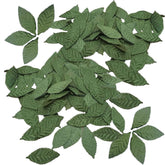 150 Pcs Artificial Silk Green Leaves Fabric Fake Leaves Green Artificial Leaves Silk Rose Leaves For Crafts Scrapbooking Floral Arrangements Home Kitchen Wedding Party Decorations