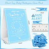 Don'T Say Baby Game, Gender Neutral Baby Shower Games Supplies For Boys Girls, No Prep Needed Party Games For Parents-To-Be, 50 Mini Clothespins & Rule Sign Card, Blue