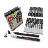 Black And White Acrylic Paint Markers Paint Pens Set For Rock Painting, Canvas, Mugs, Metal, Glass Paint, Fabric, Wood, Diy. Non Toxic, Quick Dry,Waterbas (Extra Fine)