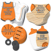 Big Dot of Happiness Nothin’ but Net - Basketball - 4 Baby Shower Games - 10 Cards Each - Gamerific Bundle