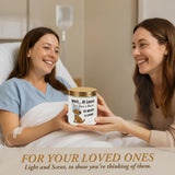 Get Well Gifts For Women, Get Well Soon Sympathy Gift For Her, Surgery Recovery Feel Better Present For Men, You Dont Have To Wear A Cone, Funny Lavender Scented Candle - White
