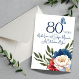 80Th Birthday Card, 80 Years Old, Birthday Card For Grandmother