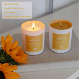 Premium Scented Natural Soy Candle – Lemon, Sweet Milk & Vanilla – Hand-Poured, Vegan, Non-Toxic, Cotton Wick – Uplifting Scented Candle For Home – Smells Like Brighter Days