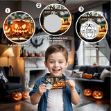 Halloween Scratch Off Cards (50 Pack), Halloween Scratcher Tickets, Spooky Party Game For Wedding Baby Shower Birthday Supplies Decorations - A01