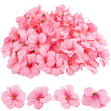 , 100 Pack Pink Plumeria Frangipani Flower Heads Artificial Flowers Head For Diy Crafts Wreath Garland Home Wedding Party Decor