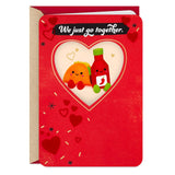Hallmark Better Together Romantic Valentine's Day Card (Taco and Hot Sauce) for Husband, Wife, Boyfriend, Girlfriend