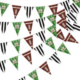 5 Pieces Football Pennant Banner, 9.8Ft, Football Party Decoration