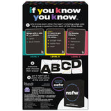 , If You Know You Know Iykyk Card Game, Adult Party Game For Bachelorette Parties, College, Birthday, For Adults & Teens Ages 18+