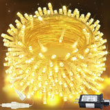 66FT 200 LED Connectable String Lights Warm White Plug In Fairy Lights with Timer 13 Lighting Modes Waterproof Clear Wire for Indoor Outdoor Christmas Tree Bedroom Decor