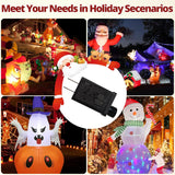 Christmas Inflatable Plug Replacement 1.5A, For 6-8 Ft Christmas Blow Up, 12V Class 2 Power Unit, For Xmas Inflatables,