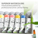 MaimeriBlu, Jenna Rainey Artist Set, Watercolor Paint, 12ml, 6 Tubes – Professional Watercolor Painting Supplies