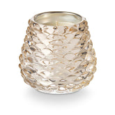 Illume Winter White Glass Pinecone Candle
