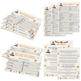 Halloween Friendly Feud Game, Family Feud Quiz, Trivia Quiz Baby Shower Game For Family Activity (12 Question Cards & 3 Final Round Cards) Halloween Party Games Decorations Supplies-Sg1