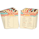 Here Comes The Son Baby Shower Games And Activities - 50 Pack, Retro Sunshine Theme, Price Is Right, And What'S In Your Phone, Fun Babyshower Games.