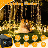40FT 120 LED String Lights Warm White Plug In Fairy Lights Waterproof Connectable with Timer 8 Lighting Modes for Bedroom Classroom Wedding Party Outdoor Decor