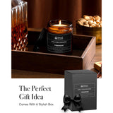 Scented Candles For Men | Firewood & Campfire Scented|Wooden Wick, Long Lasting, Masculine Scents | Natural Soy Jar Candle For Home, Bachelor Pad Decor | The Perfect Mens Gift.