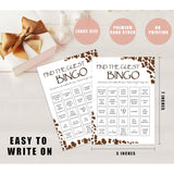 Baby Shower Games - Find The Guest Bingo Game For 30 Guests With Game Cards, Gender Reveal Game, Cowboy Baby Shower Supplies (23)