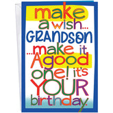 Birthday Card For Grandson - Made In Chicago - Excellent Card Stock, Envelope Included - Perfect Size: Opens To A Generous 10?×7.75? - Packaged In Extra Sturdy Mailer - 95780