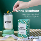 Scented Candles For Home (White Elephant) - 13.75 Oz Long-Lasting Soy Wax Blend Jar Candle Gifts For Women & Men, 60-80 Hours Burn Time - Notes Of Candied Orange, Champagne & Sparkling Cassis