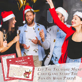 Christmas Scavenger Hunt Game, Xmas Games For Family Treasure Riddle Hunt Cards Game Activities, Winter Christmas Eve New Year Holiday Indoor Outdoor Party Games Supplies, Xmas Gifts For Adults, 03