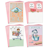 Hallmark Shoebox Funny Mother's Day Card Assortment (16 Cards with Envelopes) Cute Humor
