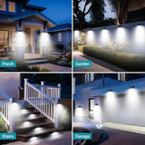 10 Pack Solar Motion Sensor Lights Waterproof Outdoor Security Lights for Garden Yard Fence