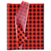 60 Sheets Christmas Tissue Paper 14 X 20Inch Buffalo Styles Red Black Plaid Gift Wrapping Tissue Paper For Diy Crafts Gift Bags Christmas New Year Party Supplies