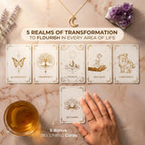Daily Affirmation Cards – 40 Spiritual Mindfulness Cards For Inner Healing, Self-Love & Manifestation – Elegant Deck For Women With Gift Box & Guide – Uplifting Positive Quotes For Daily Use