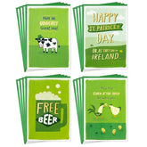 Hallmark Funny St. Patrick's Day Card Assortment (16 Cards with Envelopes) for Friends and Family