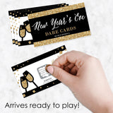 Big Dot of Happiness New Year's Eve - Gold - New Years Eve Party Game Scratch Off Dare Cards - 22 Count