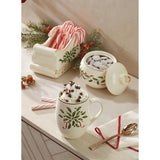 890765 Holiday Ornament Candy Jar, Christmas Hosting