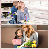 Birthday Card For Mom - 3D Mother Elephant And Baby Greeting Card With Envelope Pop Up 6" X 8" Cute Elephant Bouquet Flowers Design Gifts From Daughter Son For Mothers Day Birthday Christmas