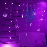 Butterfly Curtain Lights, 4.9Ft 48 Led Usb Window Fairy Lights 10 Butterflies 8 Modes Firefly Twinkle String Lights For