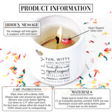 Pavilion Gift Company - July 11 oz Wax Reveal Candle, Natural Soy Wax Birthstone Candle, Jasmine Scented, Gemstone Candle with Crystal Inside, Birthday Gifts for Women, 1 Count
