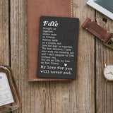 Husband Birthday Card From Wife, Anniversary Card Black Wallet Insert Card, Valentine Gifts For Men Women, Love Gift For Him Her Boyfriend Girlfriend, Romantic Gift Card Xcd33