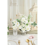 Artificial Gardenia Flowers 2.7" 25Pcs Real Looking Ivory Foam Fake Flowers With Stems For Diy Wedding Bouquets Bridal Shower Centerpieces Floral Arrangements Party Tables Home Decorations