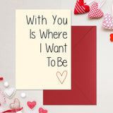 Romantic Valentines Day Cards With Envelope - Sweetest Day Cards For Husband, Wife, Girlfriend, Boyfriend And Fiance - Funny Bday Cards 5X7 Inch