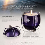 Luxury Scented Candle By – Made In America | Cosmic Horizons: A Fragrance Inspired By Celestial Discovery | Sculptural Glass Vessel With Dome Lid | Up To 50 Hours Clean Burn