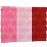 3 Pcs Valentine'S Day Heart Jacquard Towels Cotton Decorative 3D Hand Towels With Heart Pattern Valentine'S Theme Gifts For Bathroom Kitchen 29.53 X 13.78 Inch