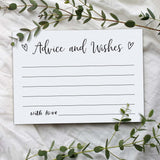 Advice And Wishes Cards, 30 Pieces 4X6 Inches Minimalist Bridal Shower Card, Wedding Advice Cards, Wedding Registry Ideas, Wedding Cards For Bride And Groom, Newlyweds, Bridal Shower-A01