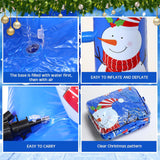 2 Pack Christmas Inflatable Limbo Party Game 59 In Santa Xmas Tree Indoor Outdoor Family Party Favor Easy Setup For Birthday Backyard Picnic Winter Holiday Decor (Snowman)