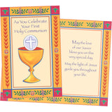First Holy Communion Greeting Card - Made In Usa - (Perfect), Envelope Included - 5" X 7.75" - Packaged In Extra Sturdy Mailer - 96357